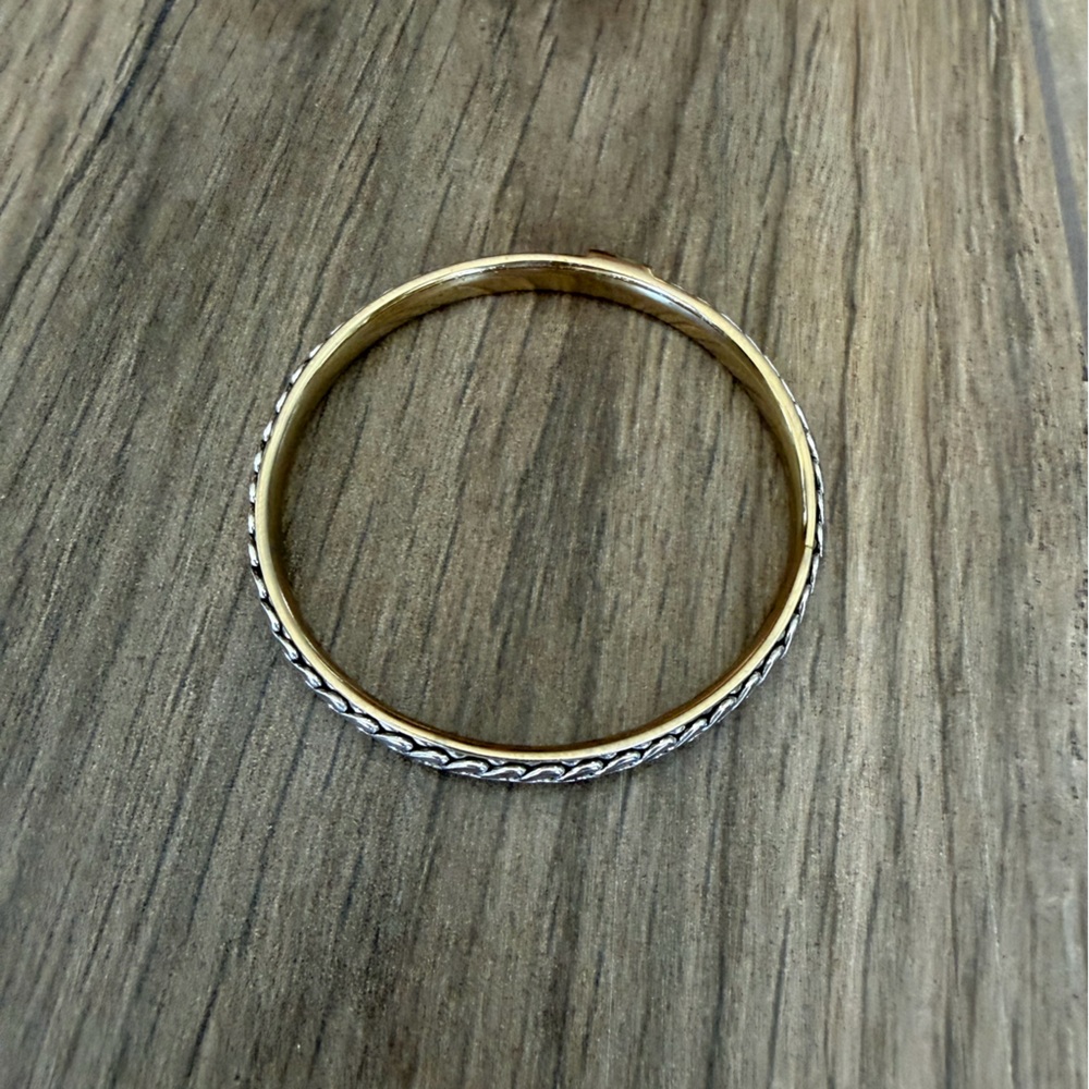 Liz Claiborne Two Tone Braided Bangle